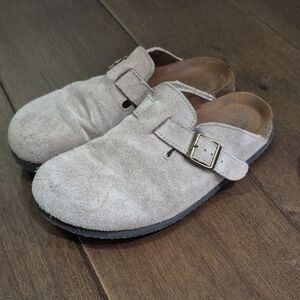 Women's Faux-Suede Slip-On Clogs - Tan